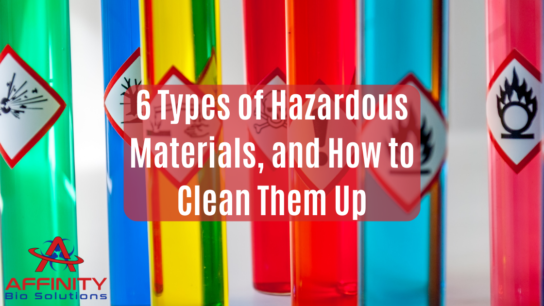 What are the 6 Types of Hazardous Materials