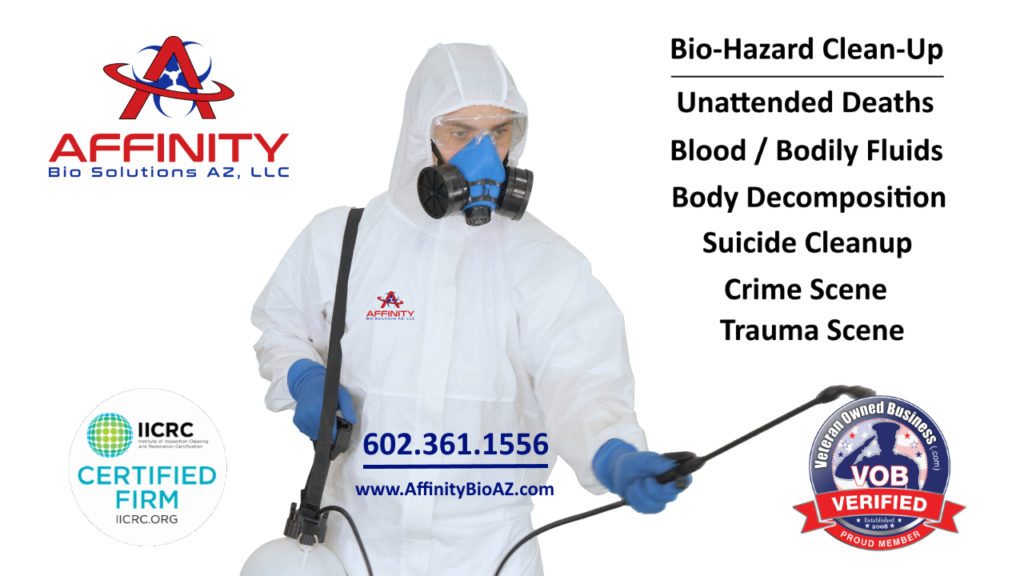 Gilbert Arizona Unattended Death, Suicide, blood, bodily fluid, and Biohazard Cleanup