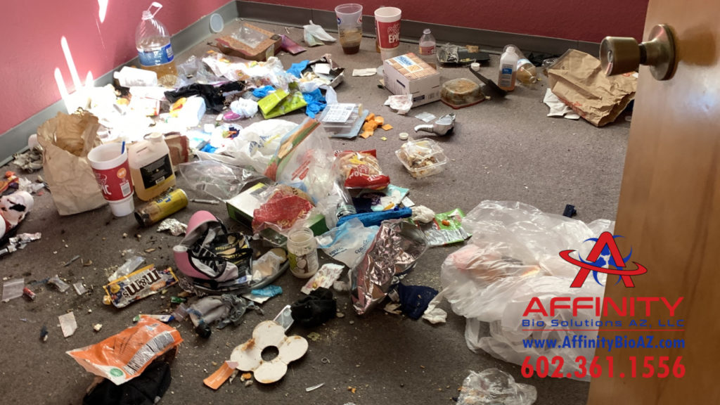 Phoenix Arizona Sun City AZ abandoned building homeless encampment biohazard cleanup