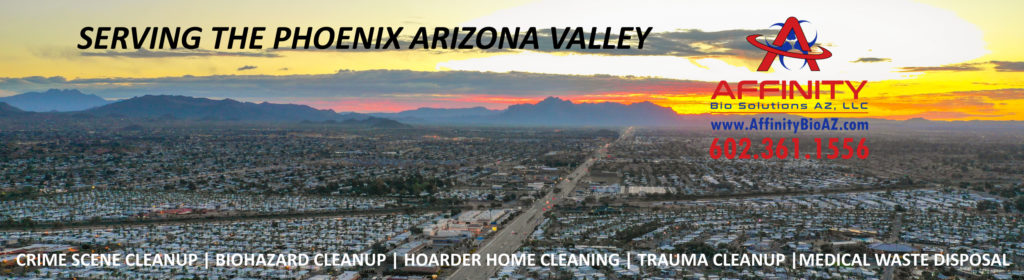 Phoenix Arizona mobile home crime scene cleanup trauma scene cleanup hoarder home cleaning and biohazard cleanup and disposal