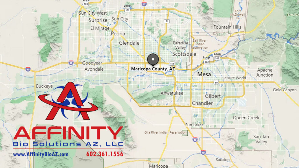 Map of Maricopa County Arizona