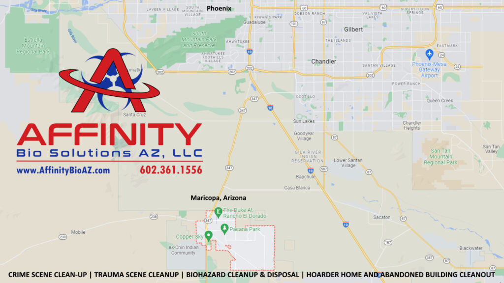 Map of the City of Maricopa, Arizona in Maricopa County AZ